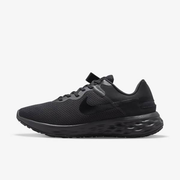 Zapatillas Running Nike Revolution 6 FlyEase Next Nature Easy On-Off Carretera Hombre Negras Gris Oscuro | NK952MZH