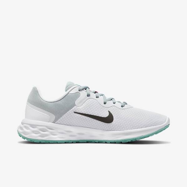 Zapatillas Running Nike Revolution 6 Next Nature Carretera Mujer Verde Oliva Rosas Gris | NK165SBY