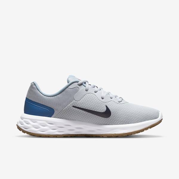 Zapatillas Running Nike Revolution 6 Next Nature Carretera Hombre Plateadas Azules Oscuro Azules | NK248RDH