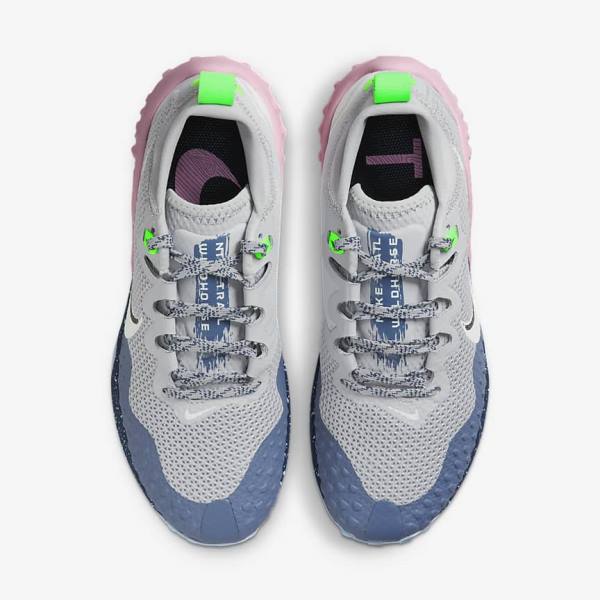 Zapatillas Running Nike Wildhorse 7 Trail Mujer Gris Azules Azules Claro Verde | NK148KHM