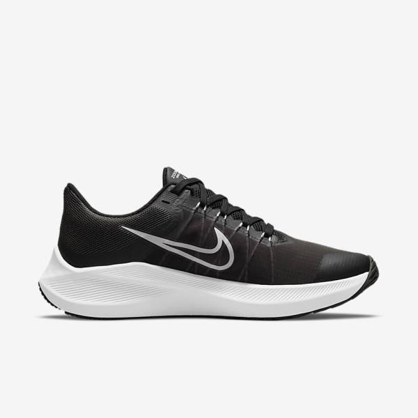 Zapatillas Running Nike Winflo 8 Carretera Mujer Negras Gris Oscuro Gris Claro Blancas | NK296CQR