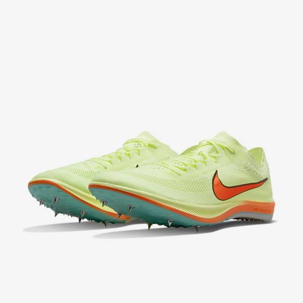 Zapatillas Running Nike ZoomX Dragonfly Athletics Distance Spikes Mujer Turquesa Negras Naranjas | NK892NSL