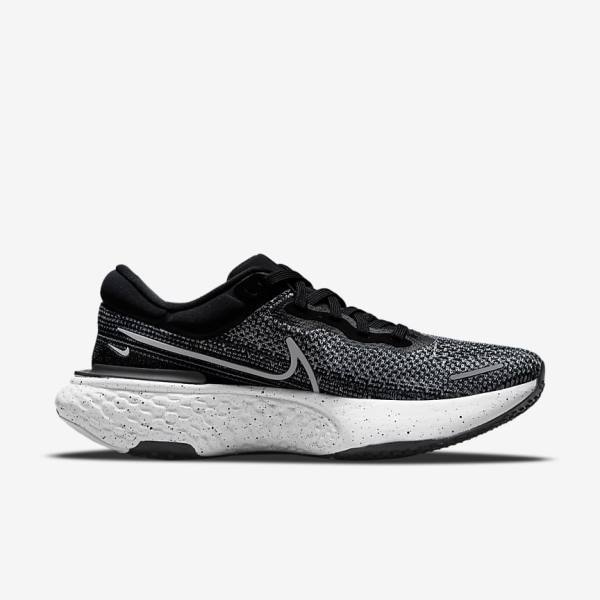 Zapatillas Running Nike ZoomX Invincible Run Flyknit Carretera Hombre Blancas Negras Blancas | NK704VCW