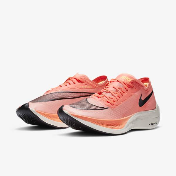 Zapatillas Running Nike ZoomX Vaporfly NEXT% Carretera Carreras Mujer Mango Claro Negras Azules | NK240KRW