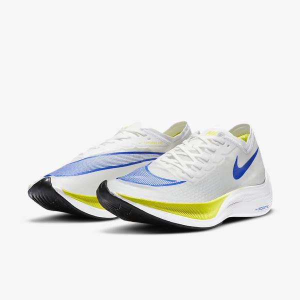 Zapatillas Running Nike ZoomX Vaporfly NEXT% Carretera Carreras Mujer Blancas Negras Azules | NK294JKO