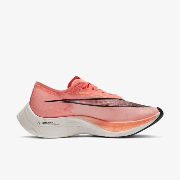 Zapatillas Running Nike ZoomX Vaporfly NEXT% Carretera Carreras Hombre Mango Claro Negras Azules | NK539CYH