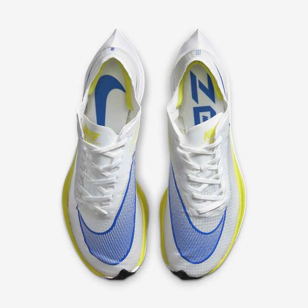 Zapatillas Running Nike ZoomX Vaporfly NEXT% Carretera Carreras Hombre Blancas Negras Azules | NK954JKW