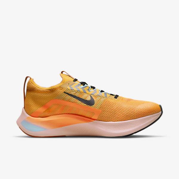 Zapatillas Running Nike Zoom Fly 4 Carretera Hombre Negras Azules Blancas | NK058WYA