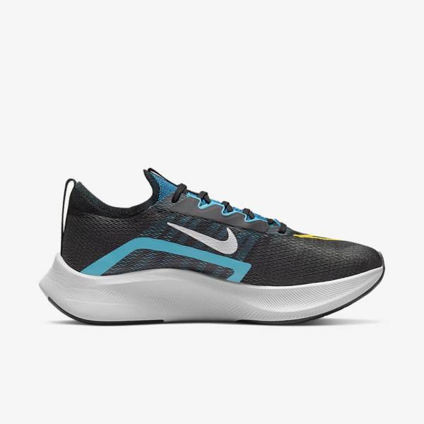 Zapatillas Running Nike Zoom Fly 4 Carretera Hombre Negras Verde Naranjas | NK647PLA