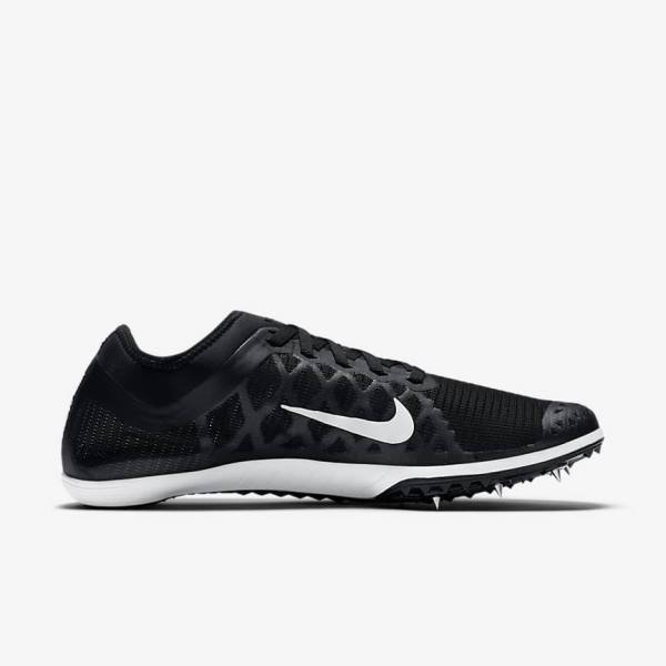 Zapatillas Running Nike Zoom Mamba 3 Unisex Distance Spike Hombre Negras Blancas | NK763RFP