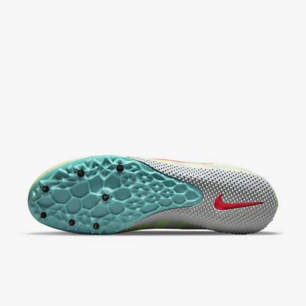 Zapatillas Running Nike Zoom Rival S 9 Athletics Sprinting Spikes Hombre Turquesa Naranjas | NK460ECY