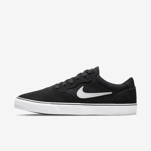 Zapatillas Skate Nike SB Chron 2 Hombre Negras Blancas | NK963APJ