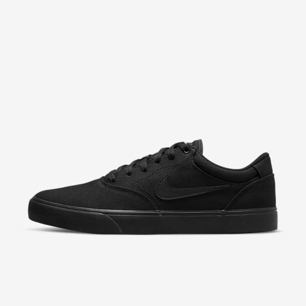 Zapatillas Skate Nike SB Chron 2 Lona Hombre Negras | NK075OUV