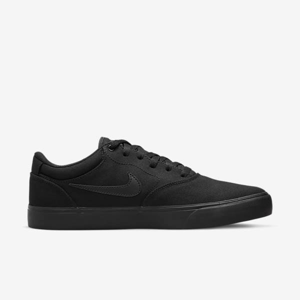 Zapatillas Skate Nike SB Chron 2 Lona Mujer Negras | NK052LGD