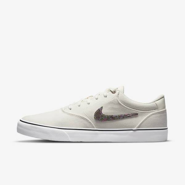 Zapatillas Skate Nike SB Chron 2 Lona Premium Mujer Gris Verde | NK120CWI