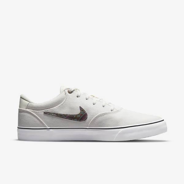 Zapatillas Skate Nike SB Chron 2 Lona Premium Hombre Gris Verde | NK354MQW