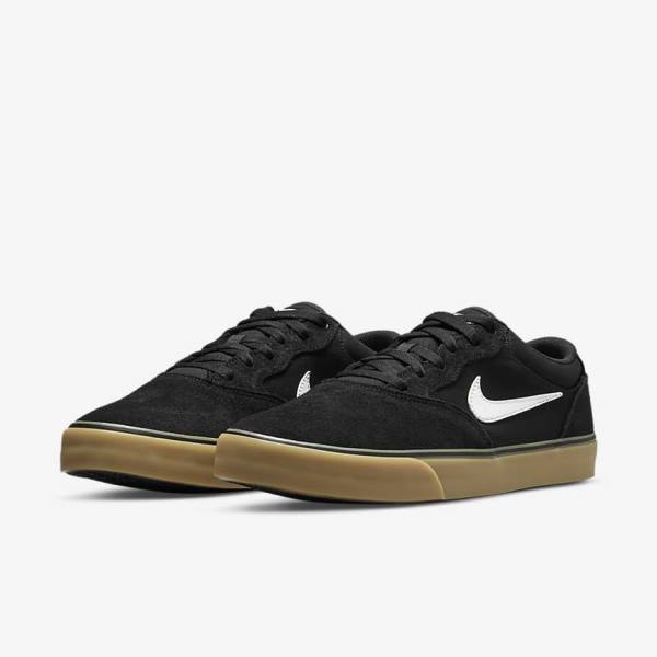 Zapatillas Skate Nike SB Chron 2 Mujer Negras Marrones Claro Blancas | NK610VFI