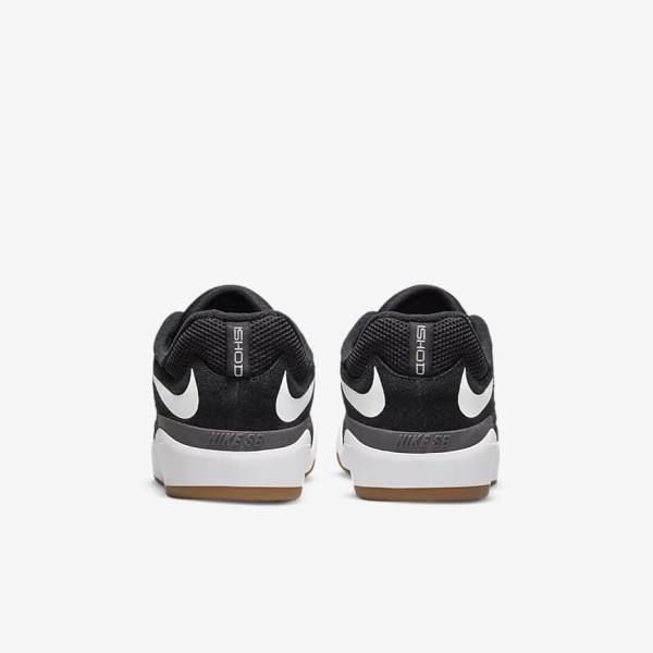 Zapatillas Skate Nike SB Ishod Wair Hombre Negras Gris Oscuro Blancas | NK742FRD