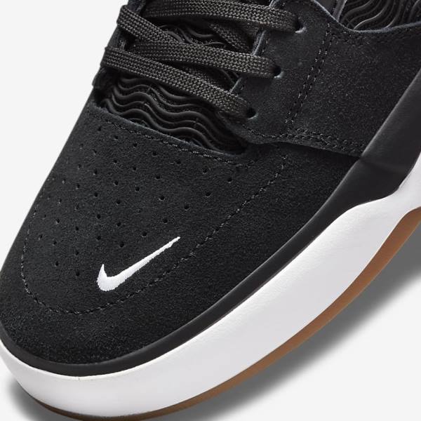 Zapatillas Skate Nike SB Ishod Wair Hombre Negras Gris Oscuro Blancas | NK742FRD