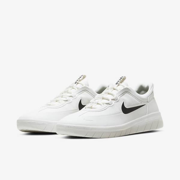 Zapatillas Skate Nike SB Nyjah Free 2 Mujer Blancas Negras | NK719QAS