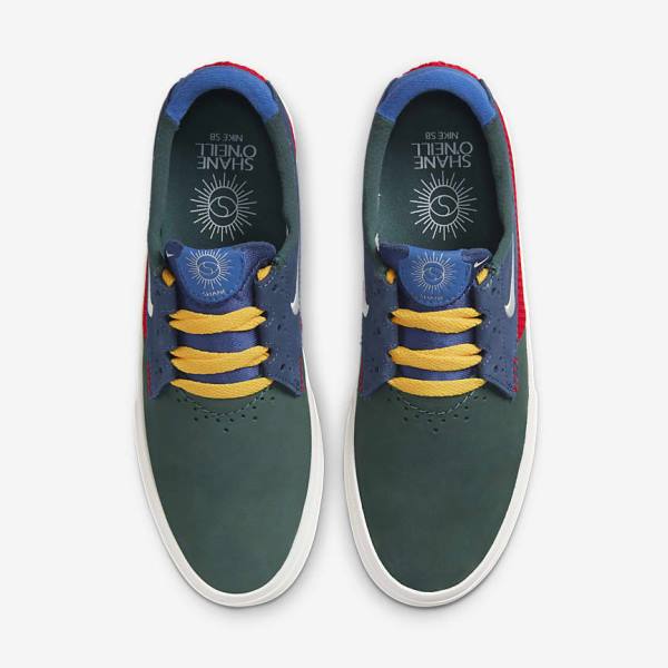 Zapatillas Skate Nike SB Shane Hombre Verde Rojas Azul Marino | NK964SMZ