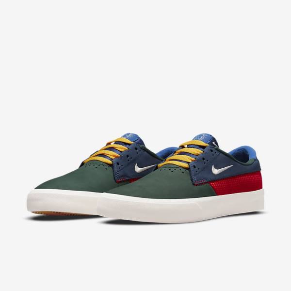 Zapatillas Skate Nike SB Shane Hombre Verde Rojas Azul Marino | NK964SMZ