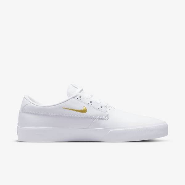 Zapatillas Skate Nike SB Shane PRM Hombre Blancas Metal Doradas | NK650TGV