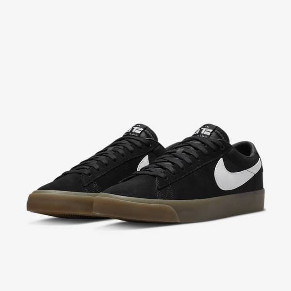 Zapatillas Skate Nike SB Zoom Blazer Low Pro GT Hombre Negras Blancas | NK274YUK