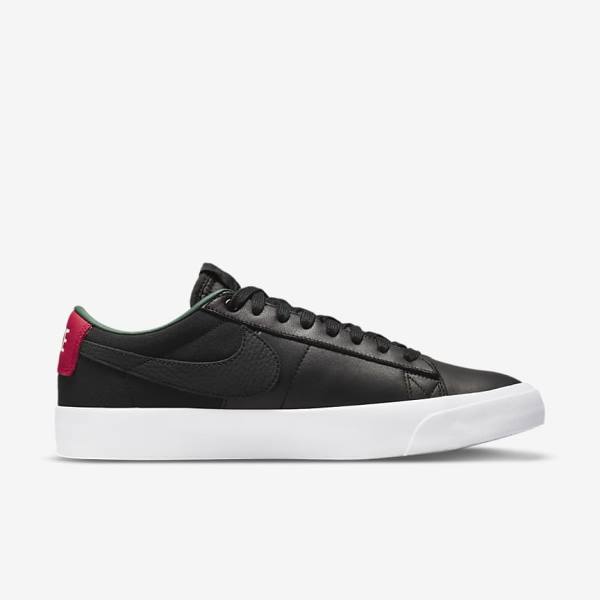 Zapatillas Skate Nike SB Zoom Blazer Low Pro GT Premium Hombre Negras Rojas Negras | NK413SQV