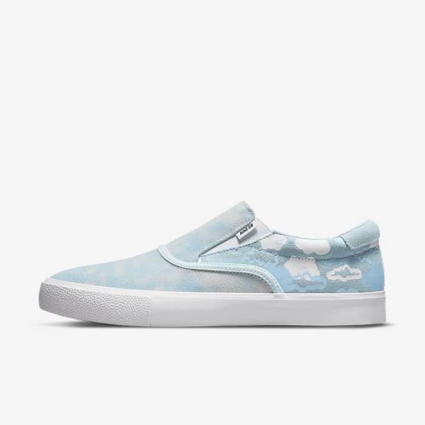 Zapatillas Skate Nike SB Zoom Verona Slip x Rayssa Leal Niños Azules Blancas Azules | NK495TJN