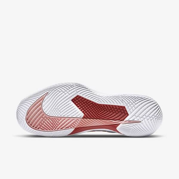 Zapatillas Tenis Nike NikeCourt Air Zoom Vapor Pro Hard-Court Mujer Blancas Coral Rojas | NK532HKJ