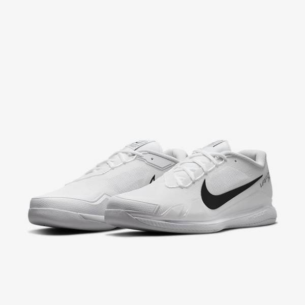 Zapatillas Tenis Nike NikeCourt Air Zoom Vapor Pro Carpet Hombre Blancas Negras | NK584BIC