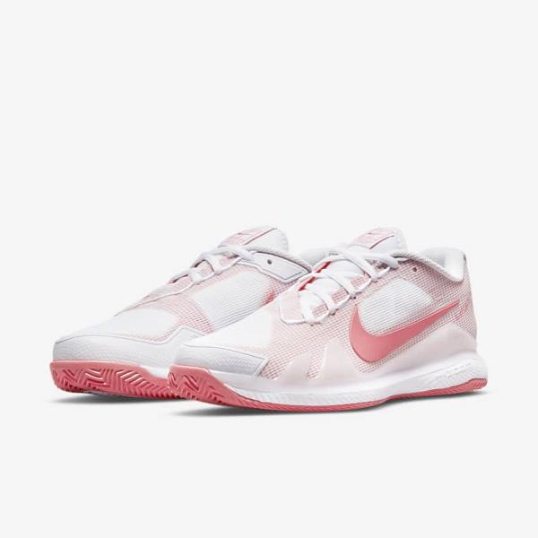 Zapatillas Tenis Nike NikeCourt Air Zoom Vapor Pro Clay Court Mujer Blancas Rosas Azules Claro | NK918LCR