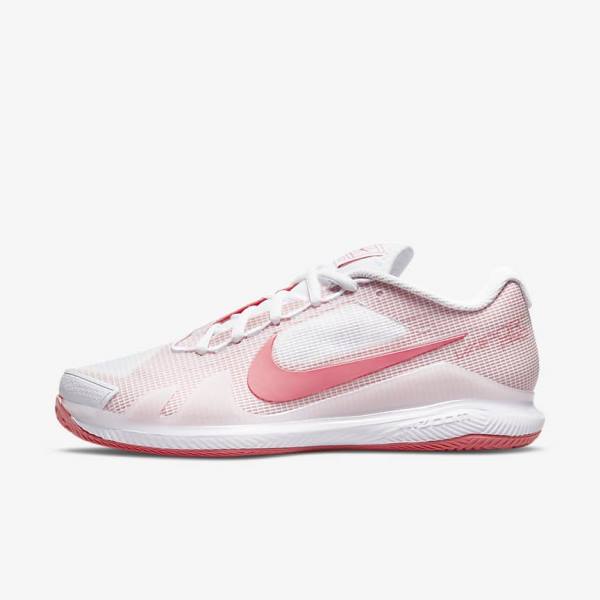 Zapatillas Tenis Nike NikeCourt Air Zoom Vapor Pro Clay Court Mujer Blancas Rosas Azules Claro | NK918LCR