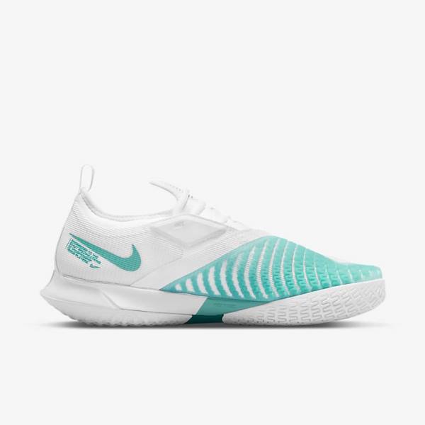 Zapatillas Tenis Nike NikeCourt React Vapor NXT Hard-Court Hombre Blancas Rojas Burdeos Turquesa | NK108JYH