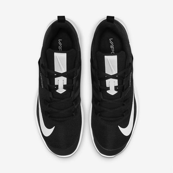 Zapatillas Tenis Nike NikeCourt Vapor Lite Hard Court Hombre Negras Blancas | NK163HXI