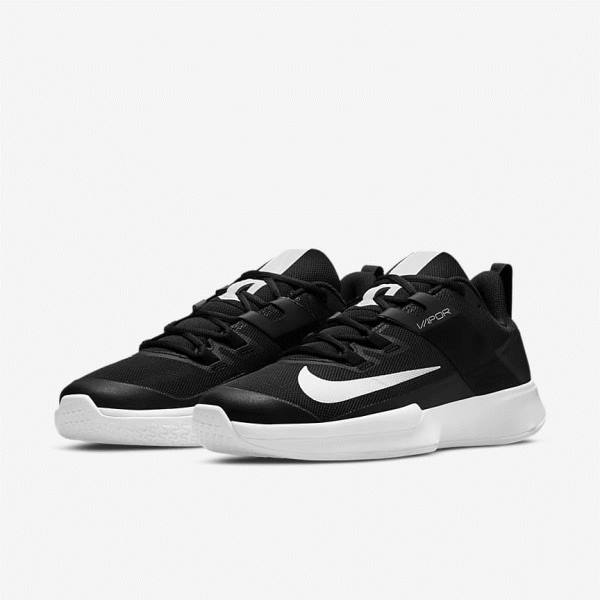 Zapatillas Tenis Nike NikeCourt Vapor Lite Hard Court Hombre Negras Blancas | NK163HXI