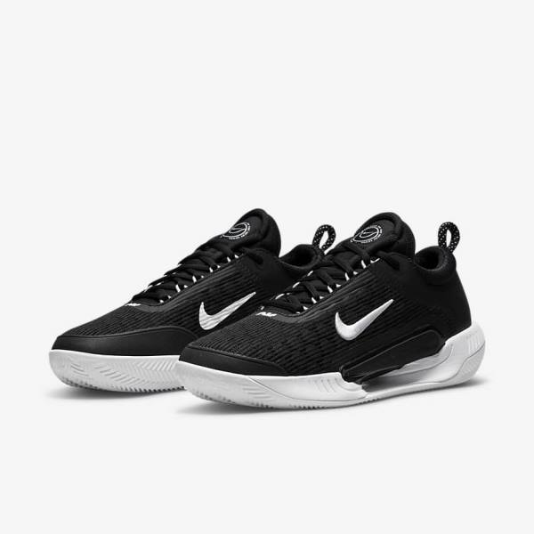 Zapatillas Tenis Nike NikeCourt Zoom NXT Clay Court Hombre Negras Blancas | NK750JSL