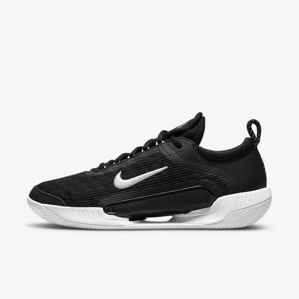 Zapatillas Tenis Nike NikeCourt Zoom NXT Clay Court Hombre Negras Blancas | NK750JSL