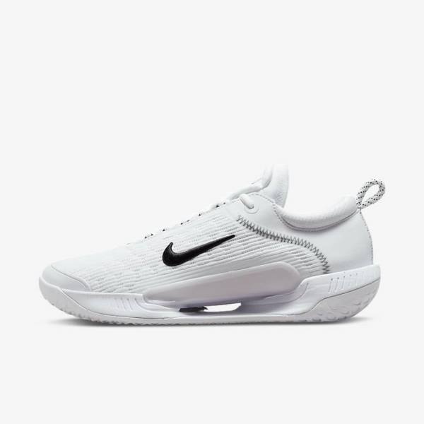 Zapatillas Tenis Nike NikeCourt Zoom NXT Hard Court Hombre Blancas Negras | NK895ZGR