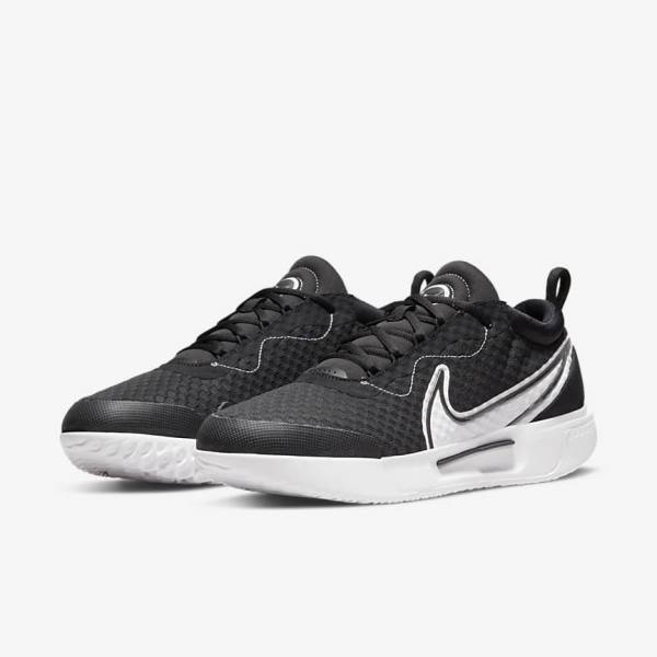 Zapatillas Tenis Nike NikeCourt Zoom Pro Hard Court Hombre Negras Blancas | NK517VUH