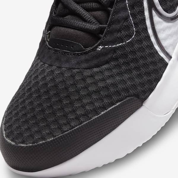 Zapatillas Tenis Nike NikeCourt Zoom Pro Hard Court Hombre Negras Blancas | NK517VUH