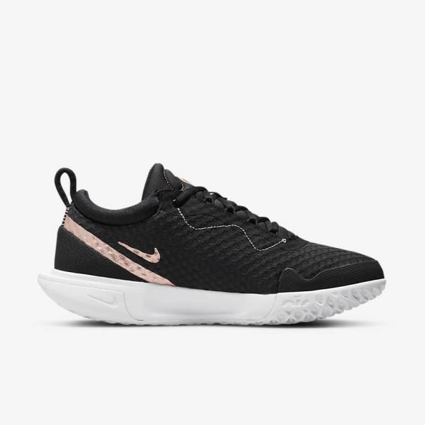 Zapatillas Tenis Nike NikeCourt Zoom Pro Hard Court Mujer Negras Blancas Metal Rojas Marrones | NK597QVD