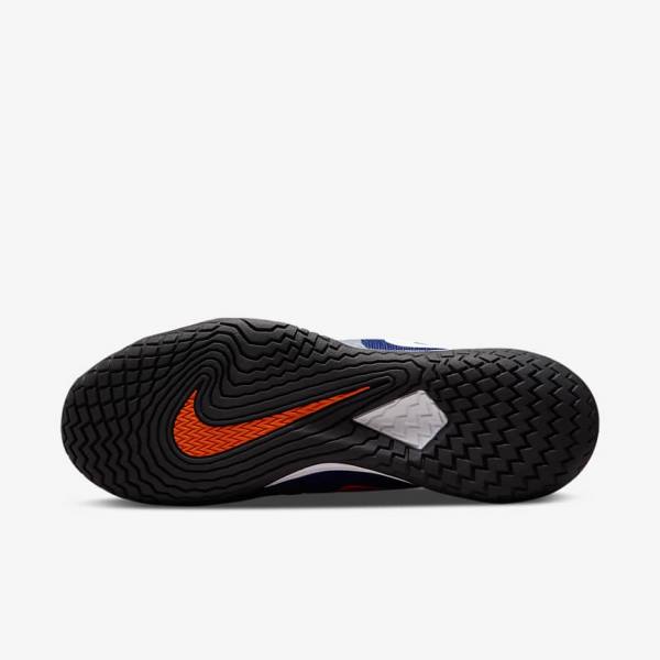 Zapatillas Tenis Nike NikeCourt Zoom Vapor Cage 4 Rafa Hard Court Hombre Azul Real Azules Naranjas Negras Blancas | NK097APC