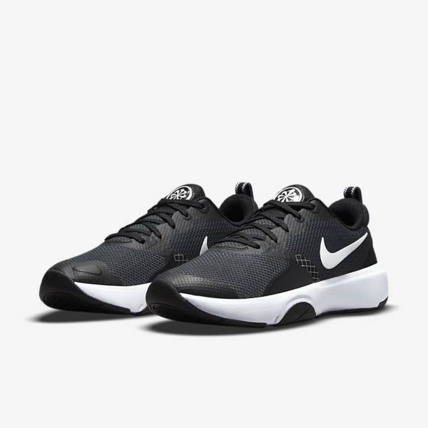 Zapatillas Training Nike City Rep TR Mujer Negras Gris Oscuro Blancas | NK809XYM