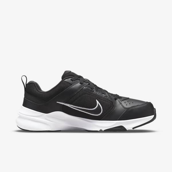 Zapatillas Training Nike Defy All Day (Extra Anchos) Hombre Negras Blancas | NK983ERI