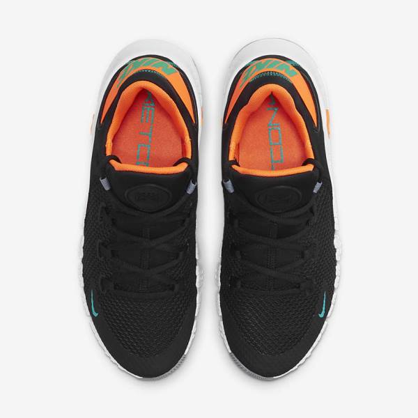 Zapatillas Training Nike Free Metcon 4 Mujer Negras Naranjas Blancas Turquesa | NK456AVE