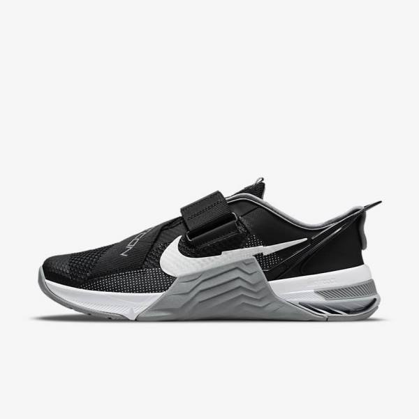 Zapatillas Training Nike Metcon 7 FlyEase Mujer Negras Gris Blancas Plateadas | NK708XYU