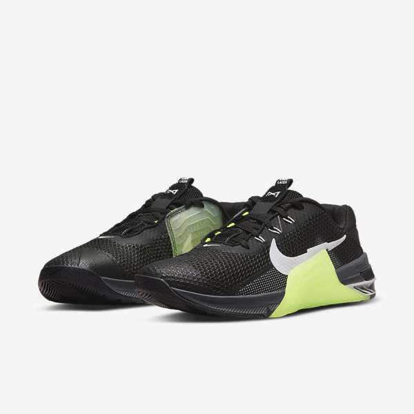 Zapatillas Training Nike Metcon 7 Mujer Negras Gris Blancas | NK263QKW