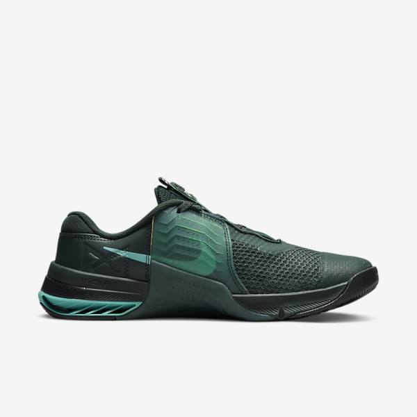 Zapatillas Training Nike Metcon 7 Mujer Verde Turquesa Negras Multicolor | NK907JSQ